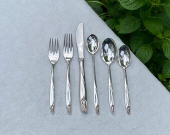 1949 English Garden Antique Spoon Ring Silverware Jewelry