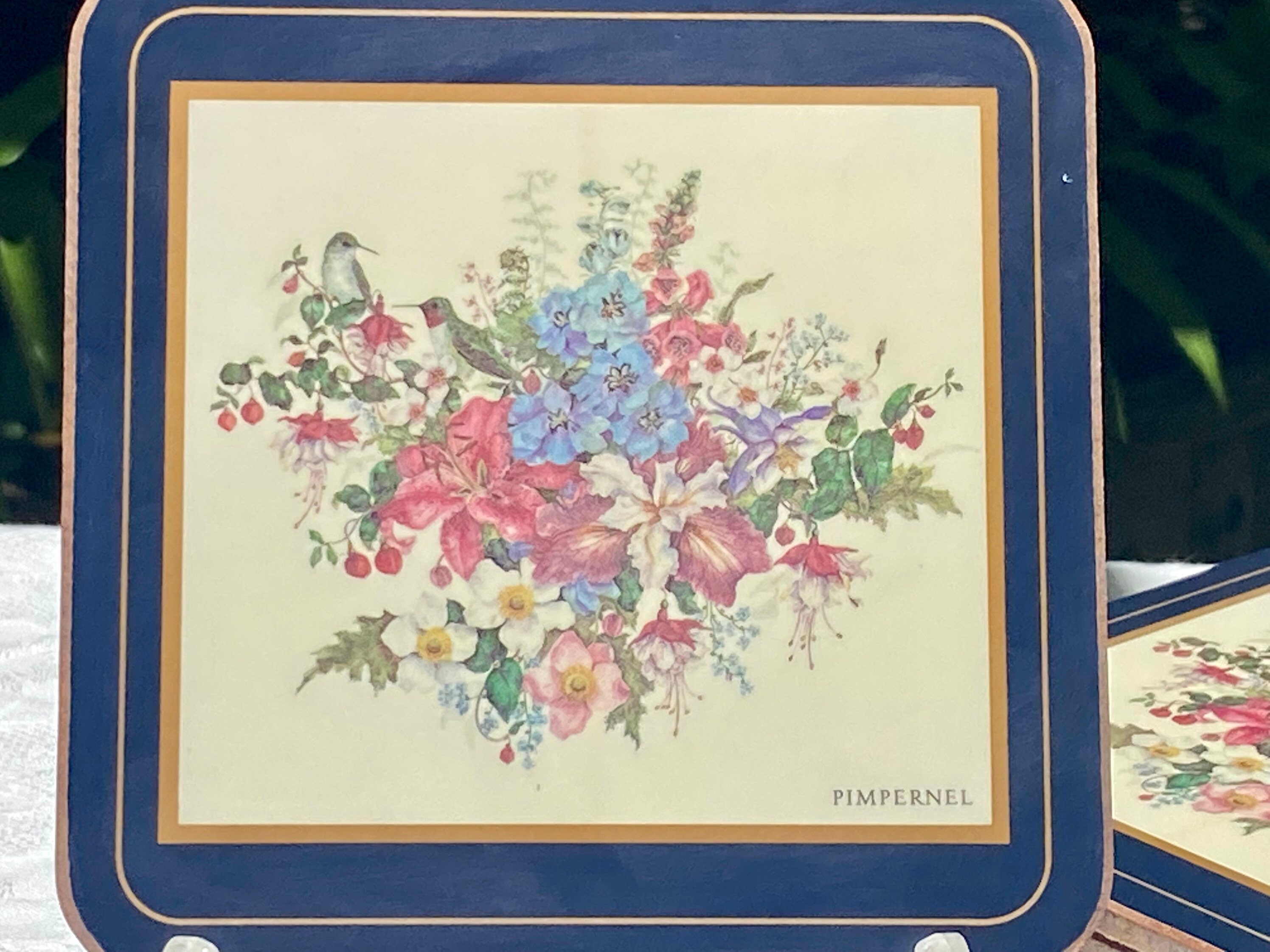 Pimpernel Birds and Flowers Vintage Coasters Set of Six Etsy