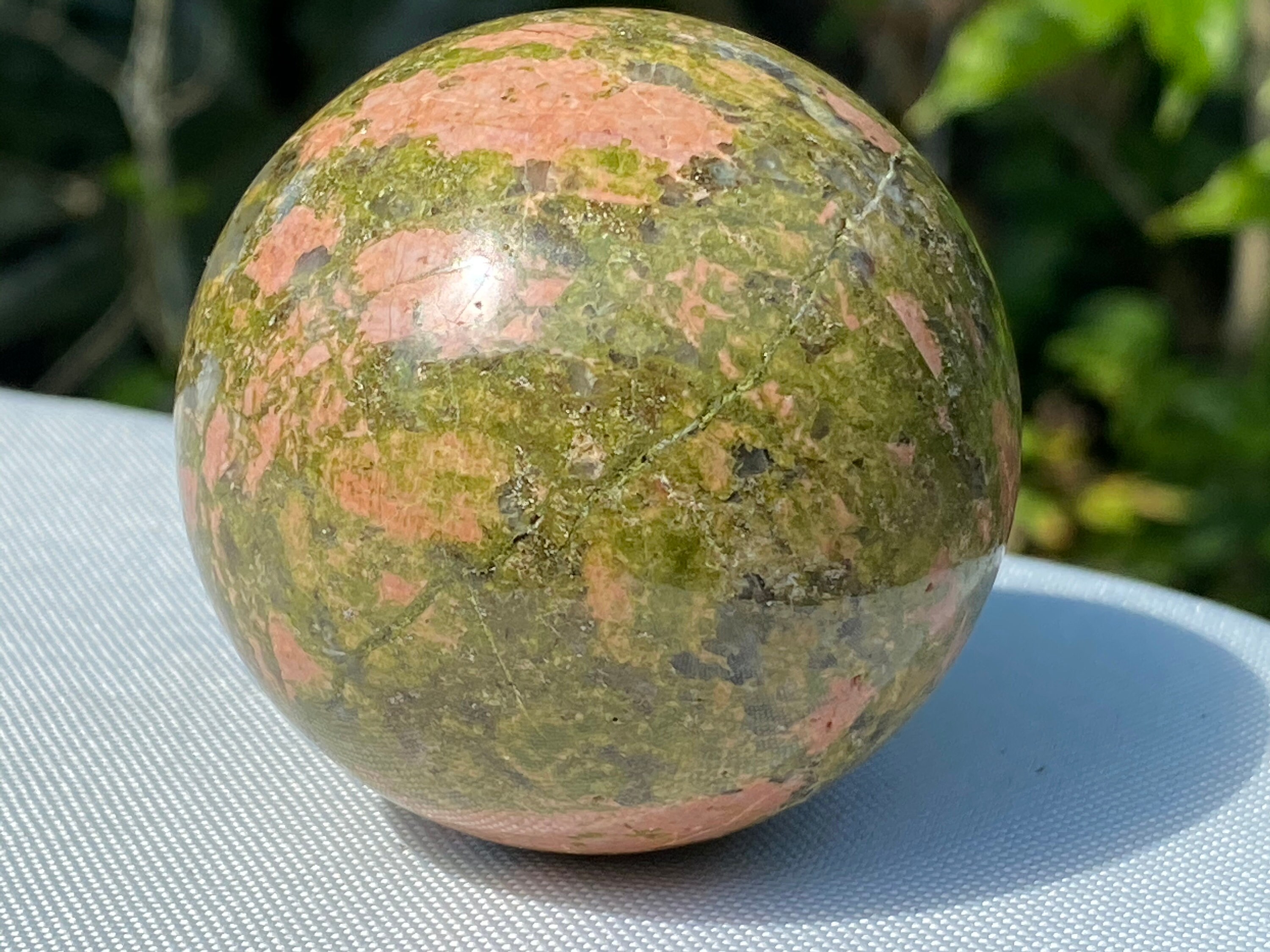 Unakite Polished Sphere 191 Grams | Etsy