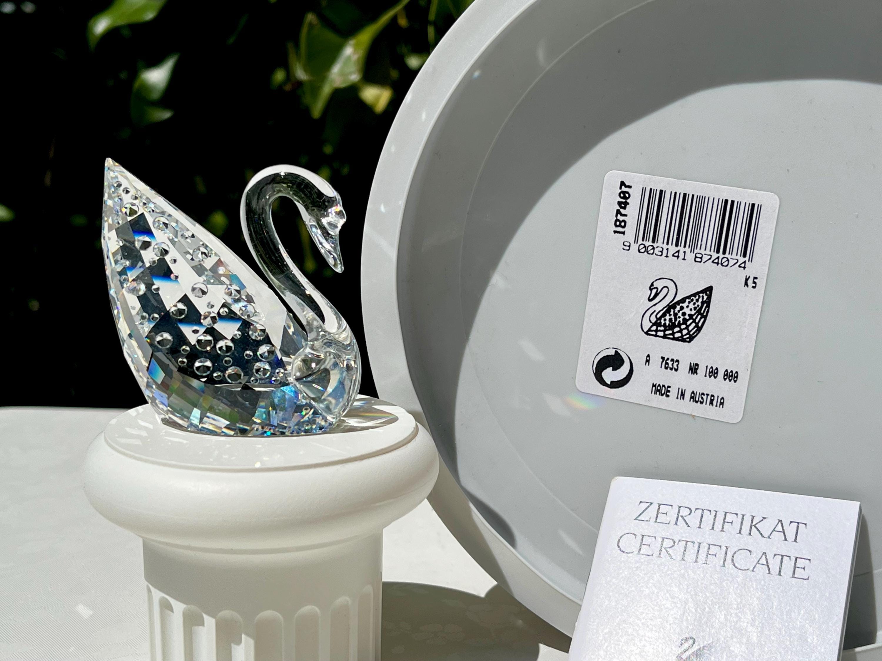 Vintage Swarovski Crystal Centenary Edition Centennial Swan With