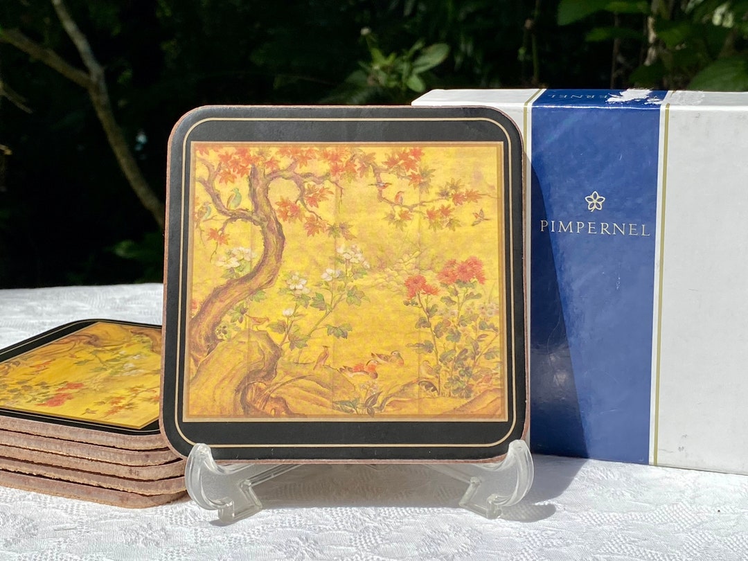 Vintage Pimpernel Chinese Screens Coasters Set of Six in Box Etsy