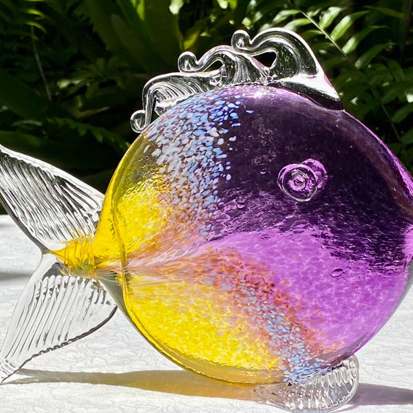 Blown Glass Fish Etsy