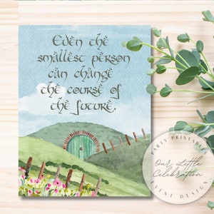 The Hobbit Inspired Party Sign Printables Instant Download - Etsy
