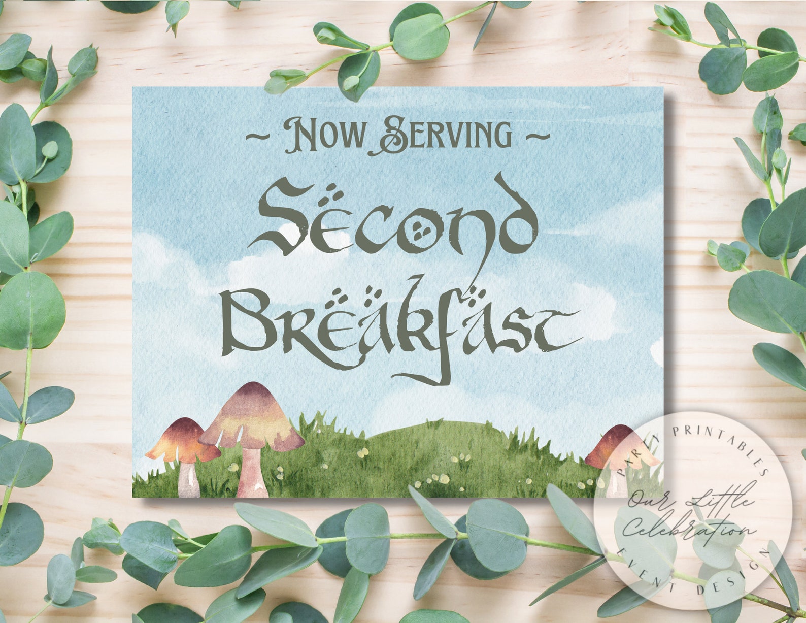 The Hobbit Inspired Party Sign Printables Instant Download - Etsy