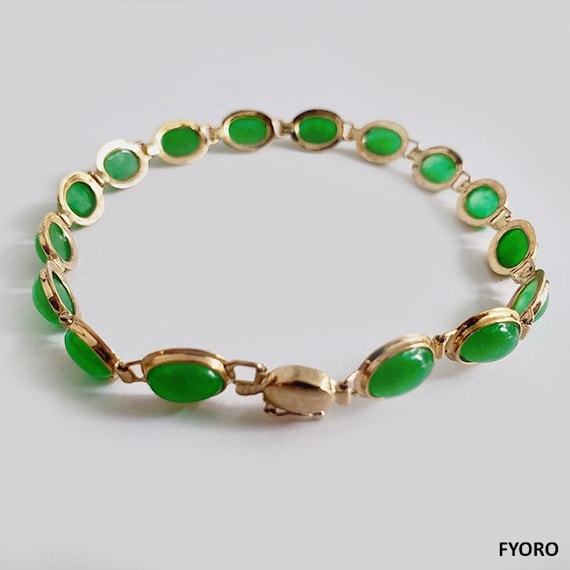 Jade Cuff Bracelet - 14K Gold Jade Bracelet - Silver and Gold Bangle - -  Linda Blackbourn Jewelry