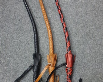 Whip Flogger Bullwhip 2.8 Feet 12 Plait Genuine Kangaroo Premium Leather Nagayka Kamcha Whip Spanking Fetish Fashion Adult Whip