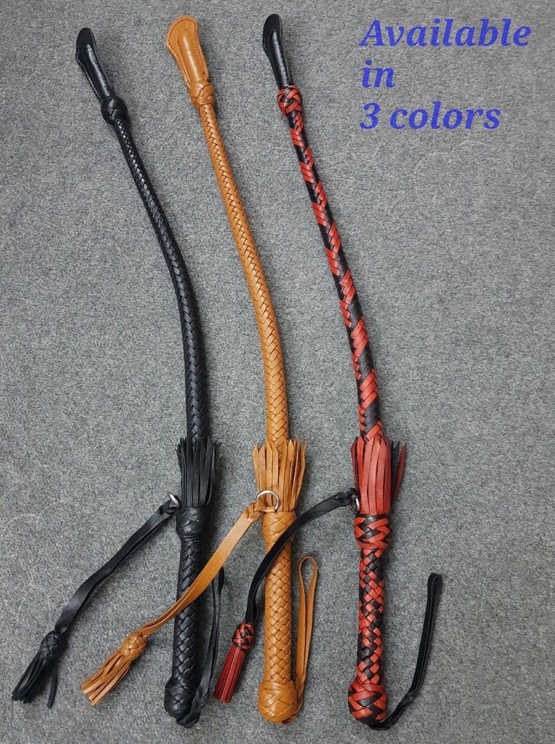 Whip Flogger Bullwhip 2.8 Feet 12 Plait Genuine Kangaroo Premium Leather Nagayka Kamcha Whip Spanking Fetish Fashion Adult Whip image 1