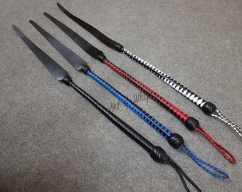 Genuine Heavy Duty Cowhide Top Grain Leather Fetish Whip Flogger 3 Feet Bullwhip Single Dragon Tail Spanking Bondage Whip BDSM Adult Gift