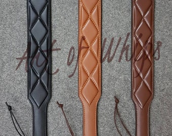 Leather Handmade Spanking Paddle 5 Pcs Set Best Flogger Whip Adult Love  Punish