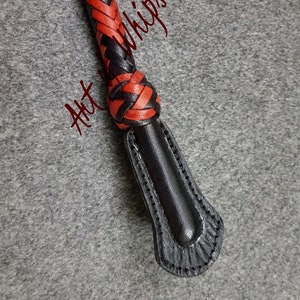 Whip Flogger Bullwhip 2.8 Feet 12 Plait Genuine Kangaroo Premium Leather Nagayka Kamcha Whip Spanking Fetish Fashion Adult Whip image 8