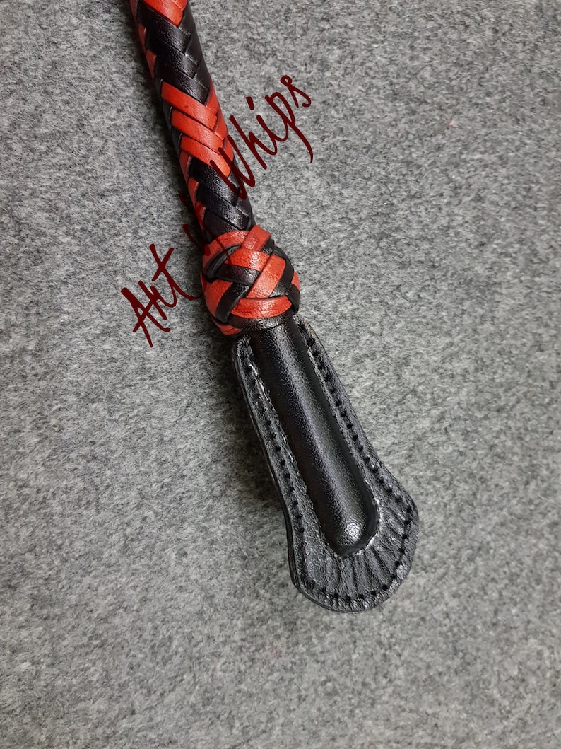 Whip Flogger Bullwhip 2.8 Feet 12 Plait Genuine Kangaroo Premium Leather Nagayka Kamcha Whip Spanking Fetish Fashion Adult Whip image 8