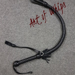 Whip Flogger Bullwhip 2.8 Feet 12 Plait Genuine Kangaroo Premium Leather Nagayka Kamcha Whip Spanking Fetish Fashion Adult Whip image 9