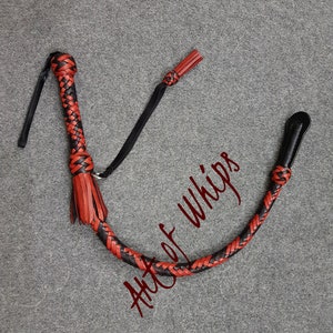 Whip Flogger Bullwhip 2.8 Feet 12 Plait Genuine Kangaroo Premium Leather Nagayka Kamcha Whip Spanking Fetish Fashion Adult Whip image 7