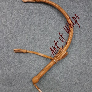 Whip Flogger Bullwhip 2.8 Feet 12 Plait Genuine Kangaroo Premium Leather Nagayka Kamcha Whip Spanking Fetish Fashion Adult Whip image 6