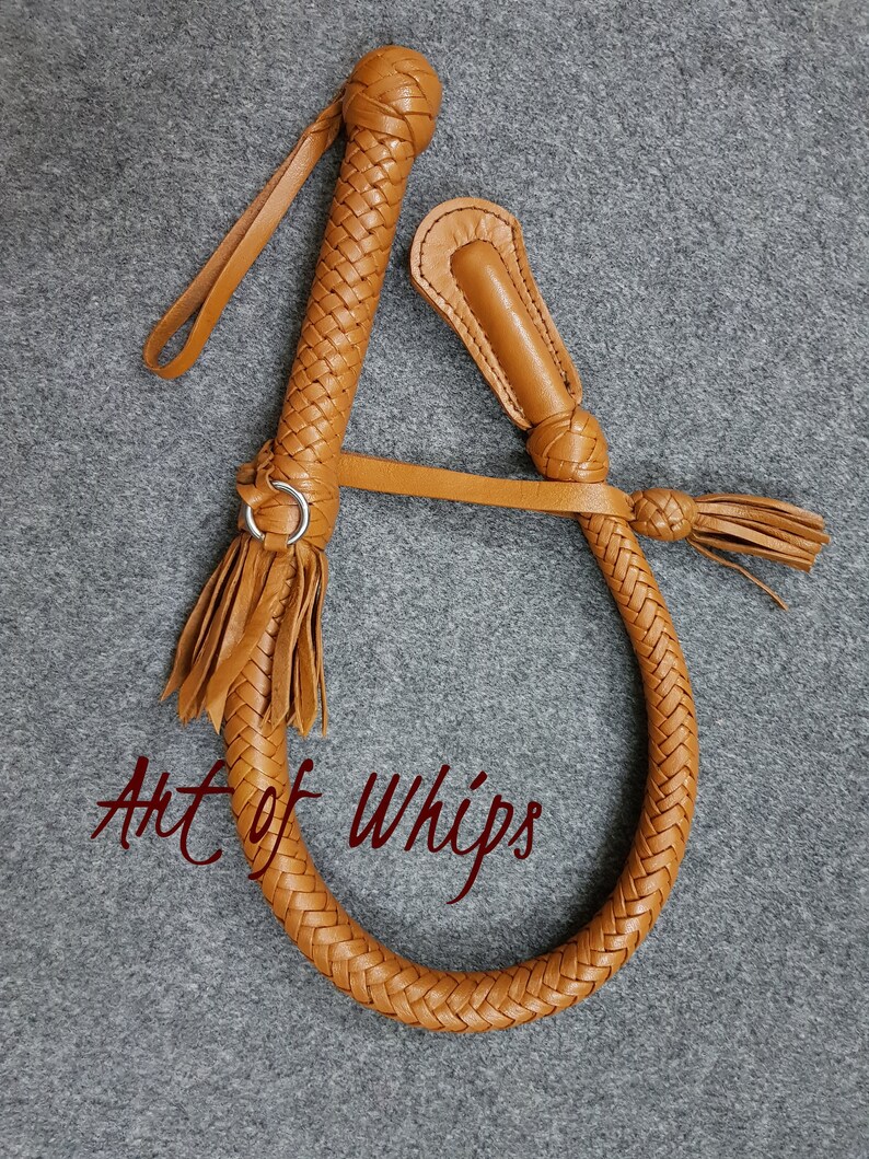 Whip Flogger Bullwhip 2.8 Feet 12 Plait Genuine Kangaroo Premium Leather Nagayka Kamcha Whip Spanking Fetish Fashion Adult Whip Tan