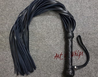 Genuine Top Premium Quality Handmade Black Leather Spanking Fetish Flogger Whip 31 Tails Adult Play Slave Whipping BDSM Bullwhip