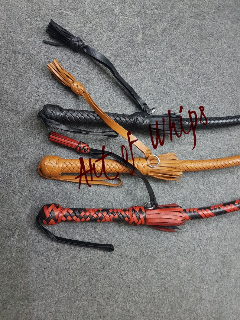 Whip Flogger Bullwhip 2.8 Feet 12 Plait Genuine Kangaroo Premium Leather Nagayka Kamcha Whip Spanking Fetish Fashion Adult Whip image 2