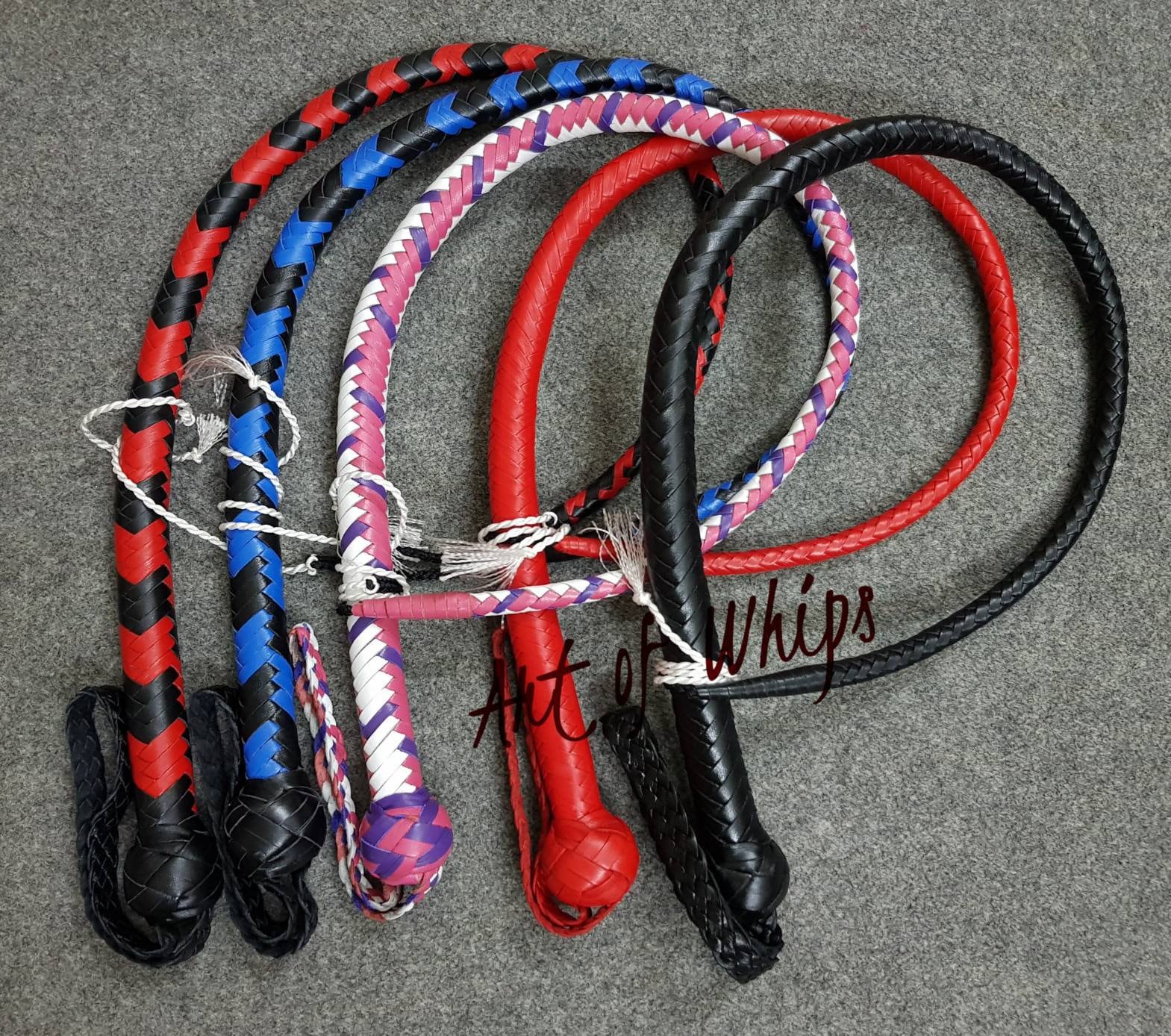 S&M Small Rubber Whip: Black - EasyToys