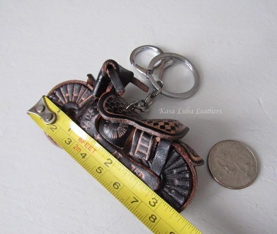 Motorcycle Genuine Cowhide Keychain Bag Purse Accessories for