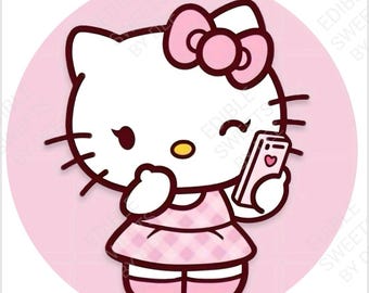 Kitty Edible Cupcake, Cake Image Toppers PREMIUM sheets