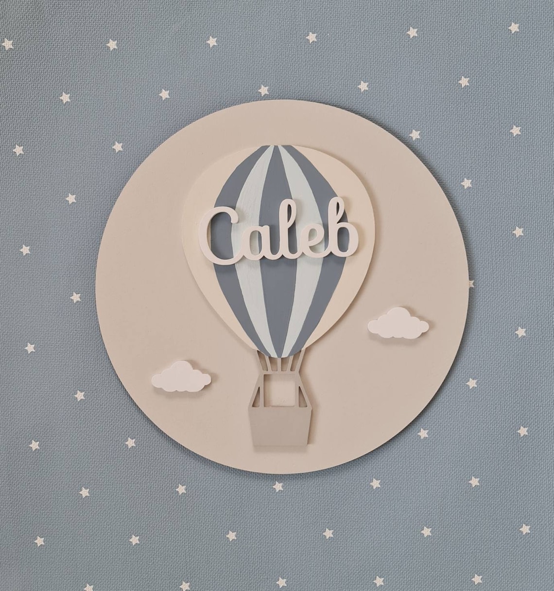 10 Hot Air Balloon name plaque Etsy