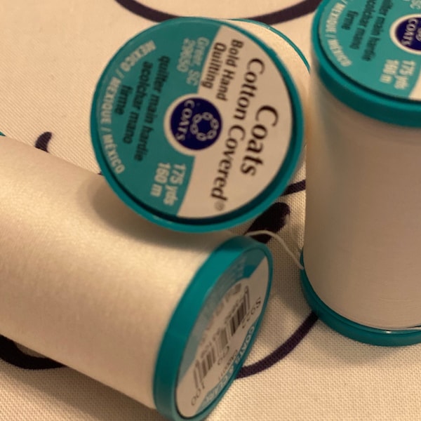 Coats & Clark Bold Hand Quilting Thread- 175 yds in white