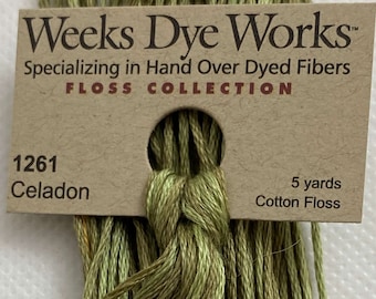 Celadon, Weeks Dye Works,  light to medium greens
