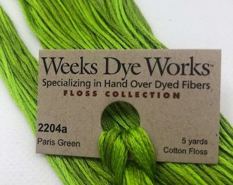 Paris Green #2204A, Weeks Dye Works