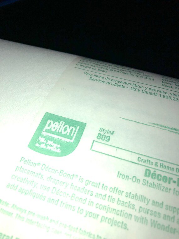 Pellon 809 Decor Bond Etsy