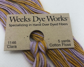 Clara, Weeks Dye Works, #1146 (Purple & Gold)