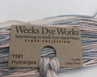 Weeks Dye Works, Hydrangea #1161 (pale pinks and light blues)