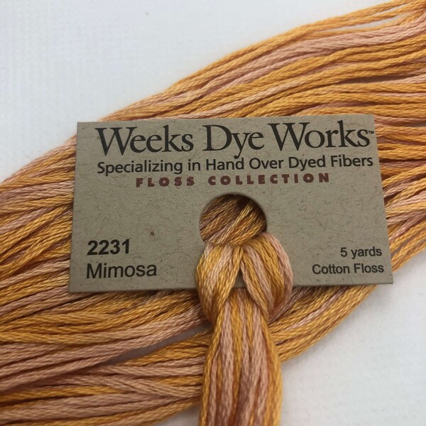 Mimosa, Weeks Dye Works ,#2231 (Oranges & Pinks)