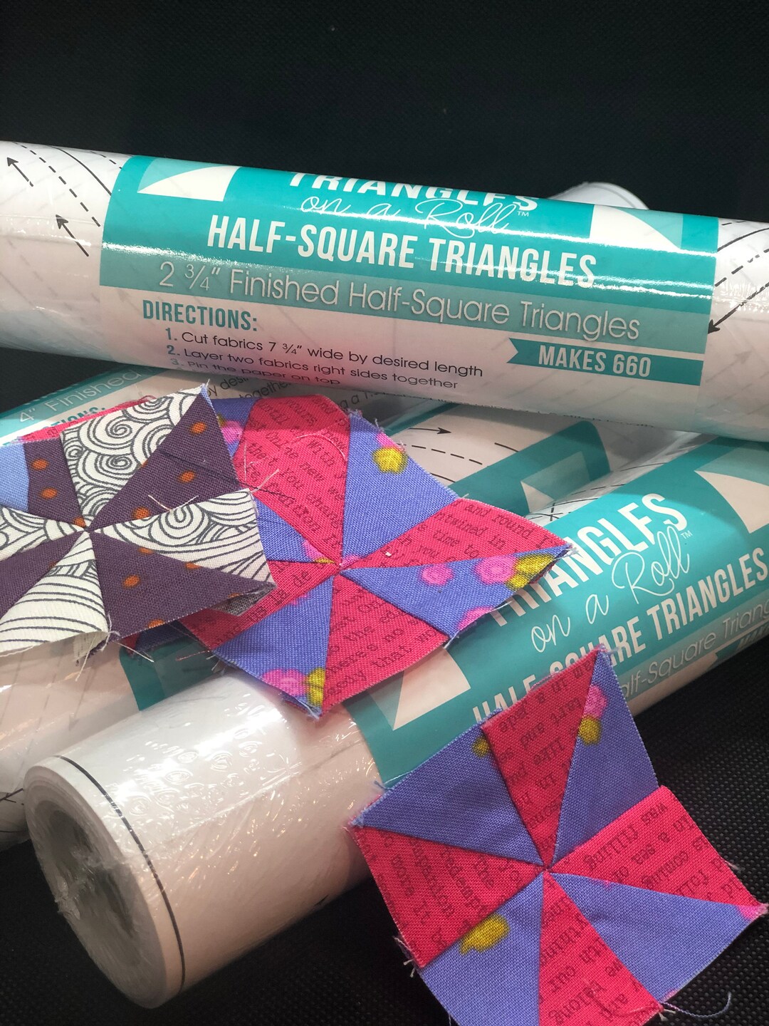 Triangles on a Roll, Half Square Triangles sold Separately Etsy