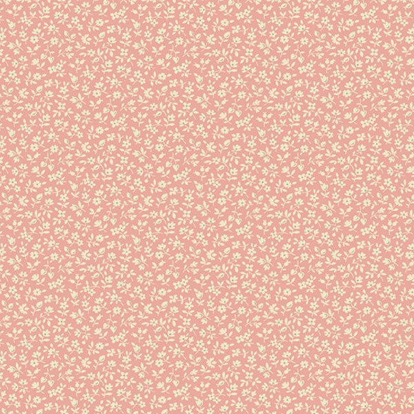 Cocoa Pink by Laundry Basket Quilts,Snowberry-Peony