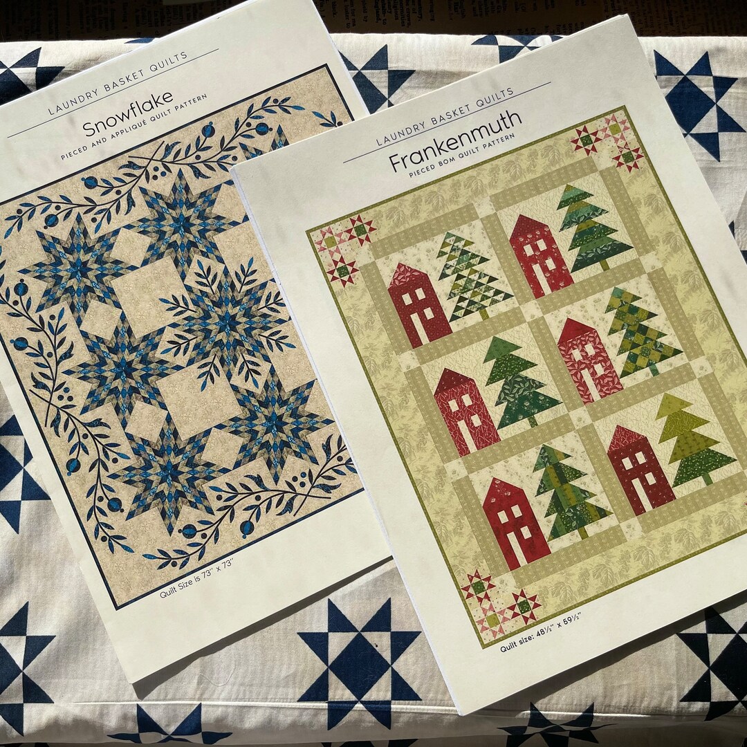 Snowflake and Frankenmuth by Laundry Basket Quilts sold Separately Etsy