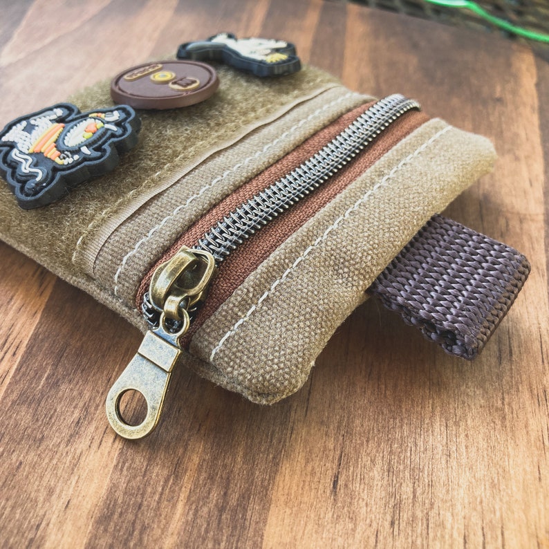 Waxed Canvas EDC 4x4 Pocket Organizer With Velcro for Ranger Etsy