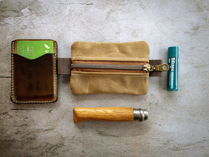 Waxed Canvas EDC Possibles Pocket Organizer Etsy