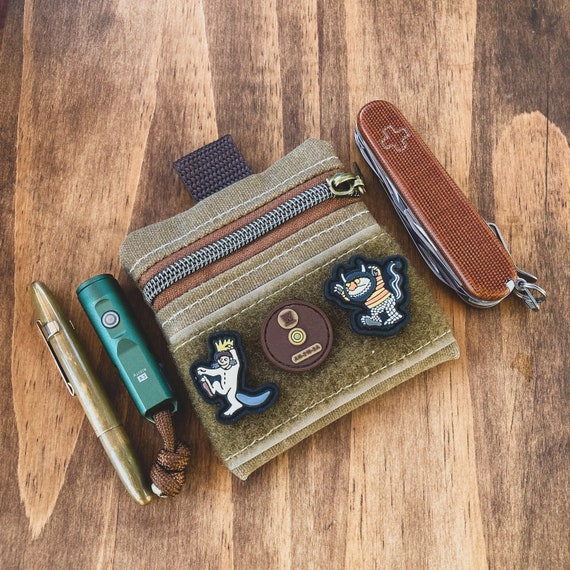 EDC Pouch | Waxed Canvas | Zipper Pouch | Pocket Organizer for Everyday  Carry
