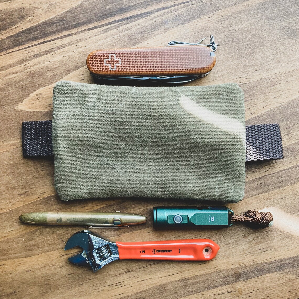 Waxed Canvas EDC Possibles Pocket Organizer Etsy