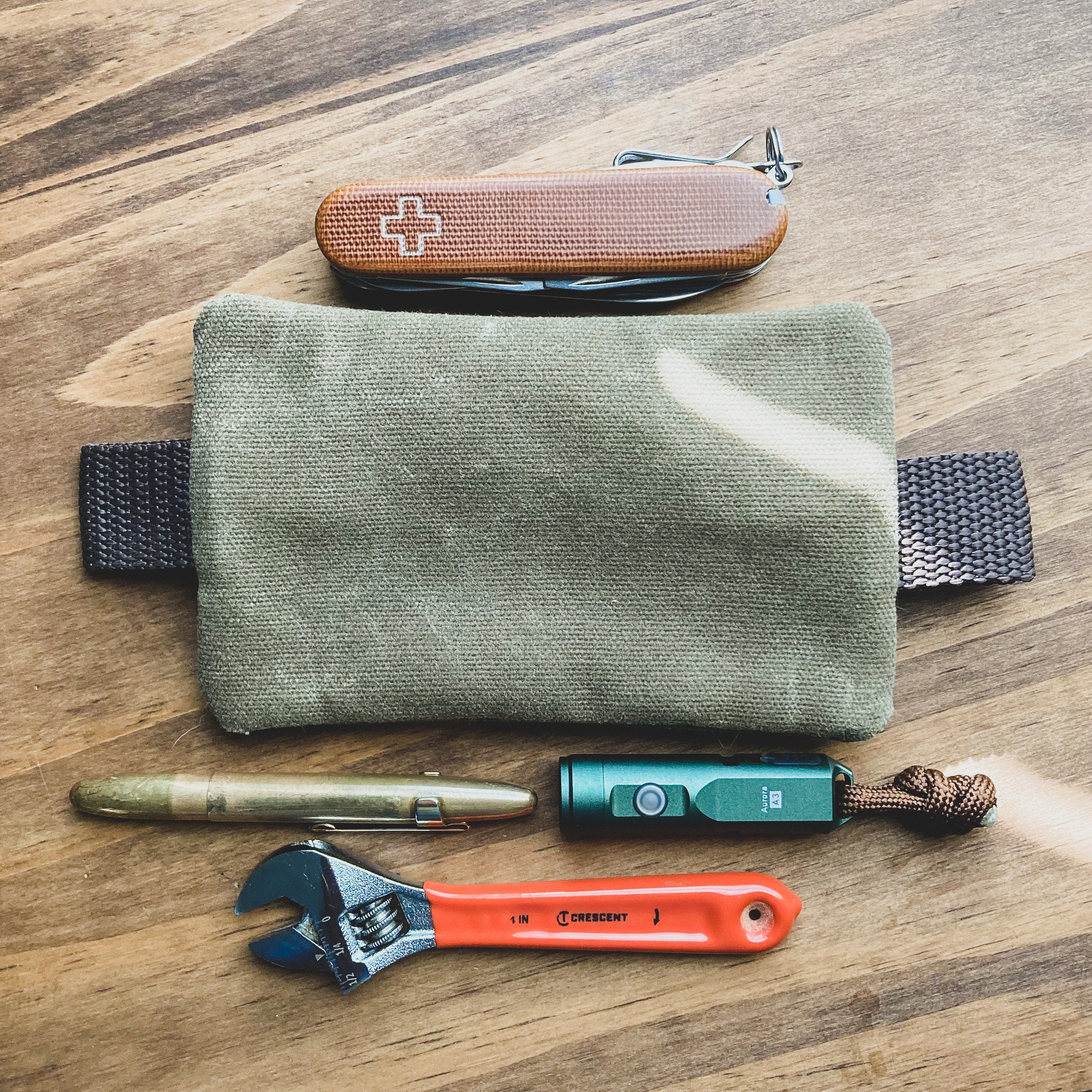 Waxed Canvas EDC Possibles Pocket Organizer Etsy