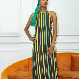 Striped Linen Dress image 4