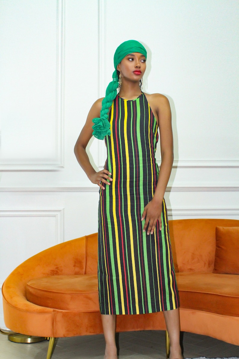 Striped Linen Dress image 4