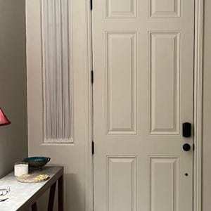 100% Cotton Sidelight Curtain Fits Sidelight Window 6" - 15" wide (Single Panel)