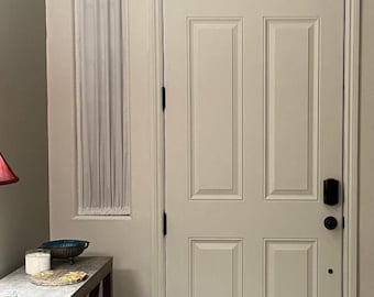 Cortina de ventana lateral 100 % algodón, compatible con ventanas laterales de 15 a 38 cm de ancho (panel individual)