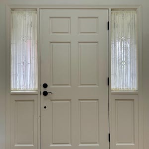 Linen-Look Sheer Sidelight Curtains, Custom-Made Sidelight Curtain (Single Panel)