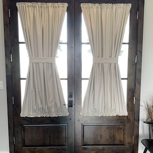 Blackout Door Curtain 52&quot; Wide, Insulating Door Curtains, Soundproof Door Curtains Fits Windows Up to 25&quot; Wide (Single Panel)