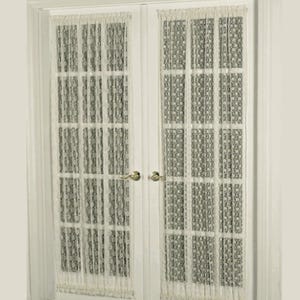 Floral Lace Door Curtain: Custom French Door Panel