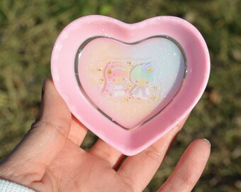 Little Twin Star LTS Magical Small Heart Shaped Trinket Tray