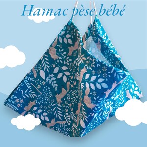 Hamaca de algodón grueso para bebé, ideal para matronas o cuidadoras de niños, hecha a mano con tela resistente y suave.