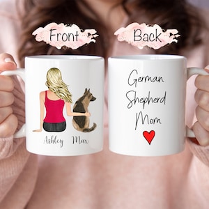 German Shepherd Mug, German Shepherd Mom Mug, German Shepherd Gift, Personalized Dog Mug, German Shepherd Lover Mug, Personalized Mom Mug